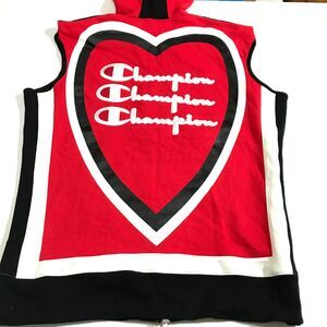Champion Womens Sleeveless Boxing Hooded Jacket Red ~ Making The Cut S3E2 XS/M